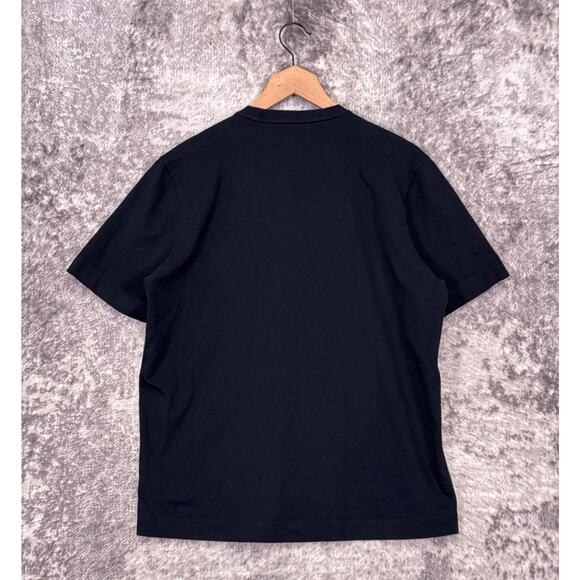 Rapha Logo T Shirt Large Mens Black Chain Stitch Embroidered Short Sleeve - Picture 3 of 8